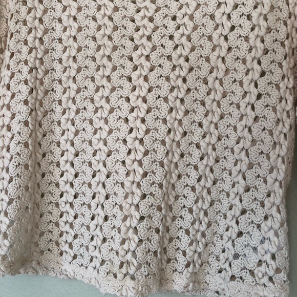 Anthro Staring at Stars Knit Crochet Top XS - Picture 3 of 5